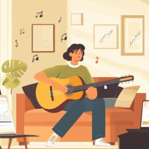 Comment apprendre la guitare en ligne à votre rythme